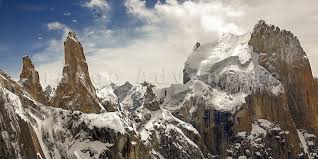 Climbers on Trango Tower